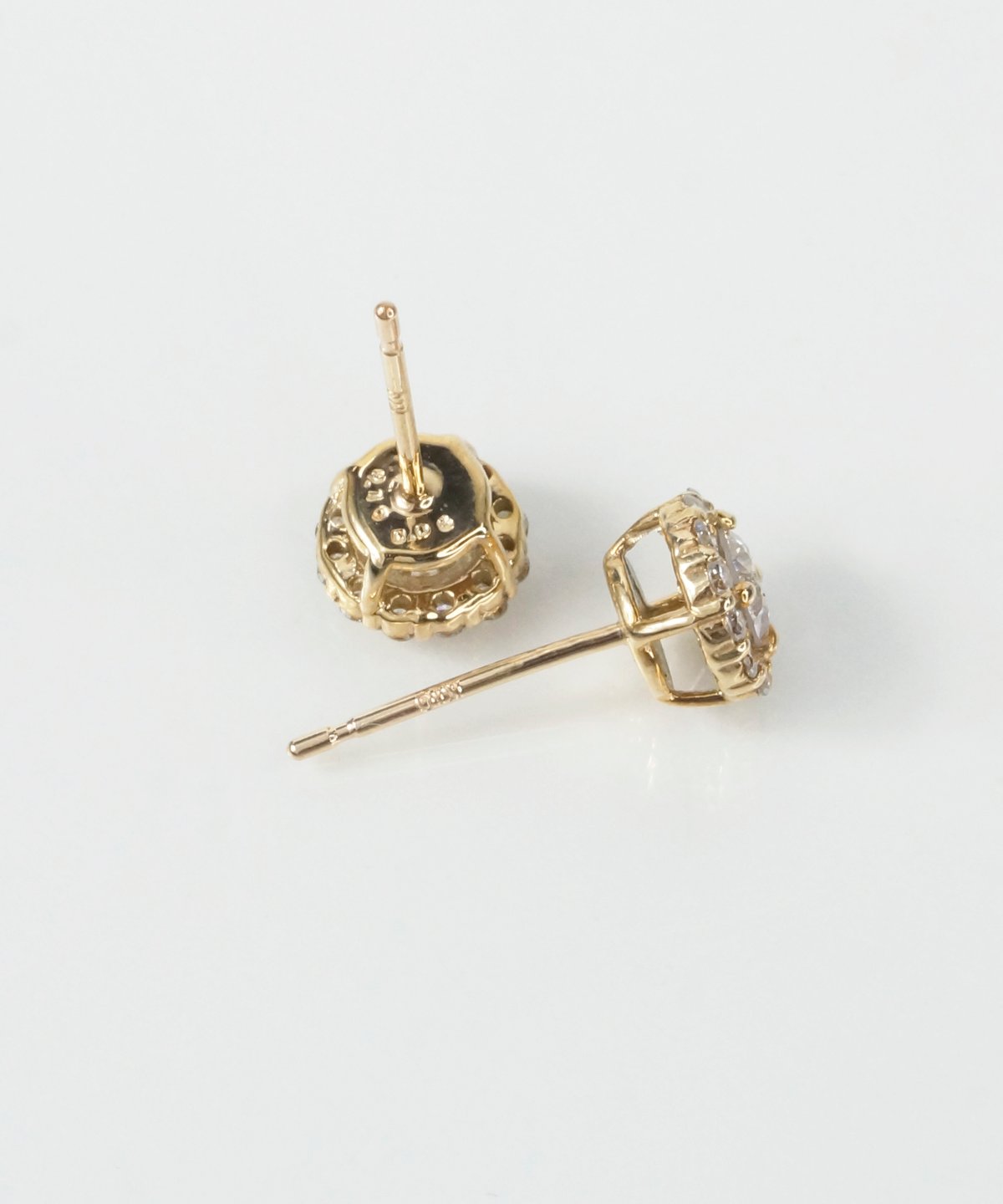 anq.】K10・ダイヤモンド0.45ct ポストピアス | KU-CROISSANT 公