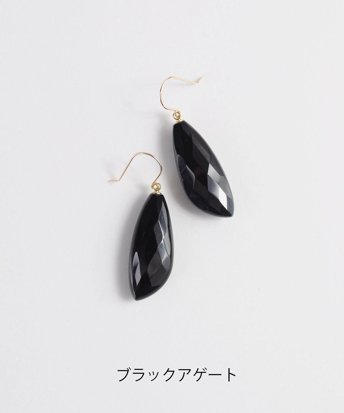 【anq.】K10・Limited Stone ピアス　ラブラドライト/ラピスラズリ/ハイパーシーン/ブラックアゲート