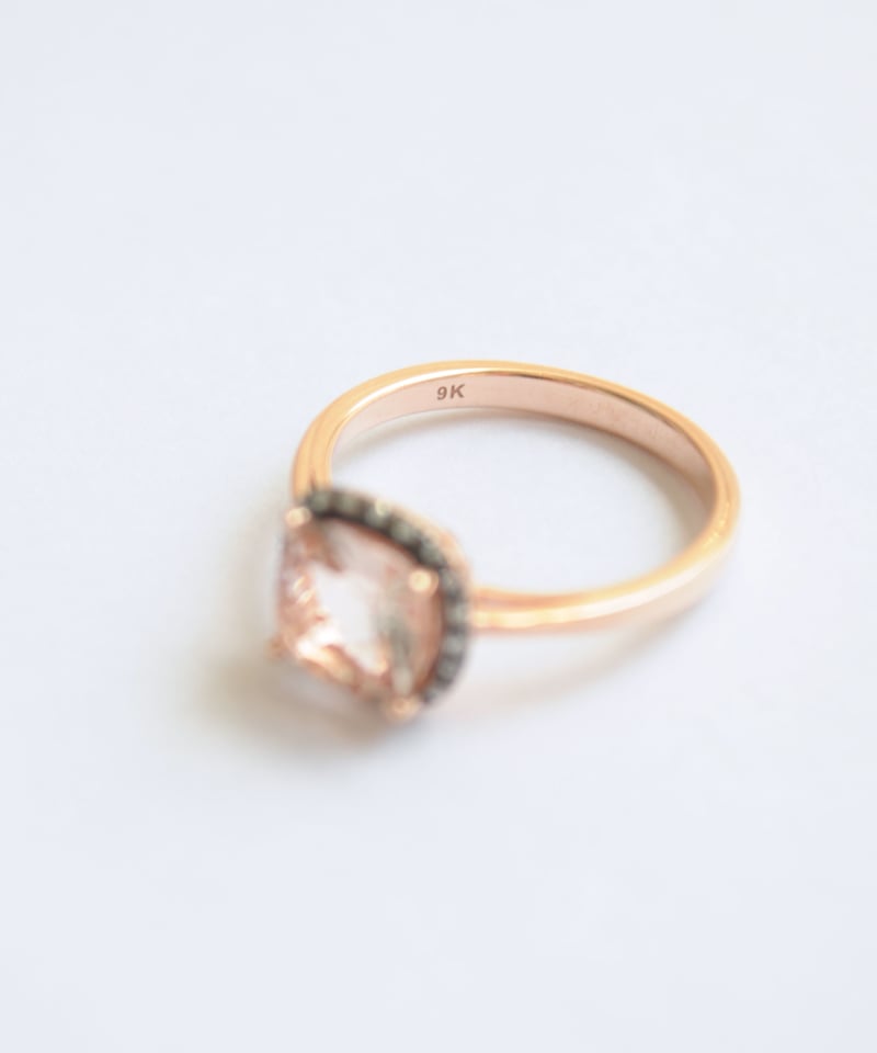 ANDY】K9PG モルガナイト・ダイヤモンド リング | KU-CROISSANT 公式オ