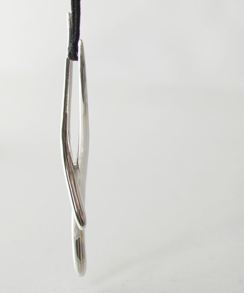 anq.】＜S＞シルバー925 フローライン シルクコードペンダント