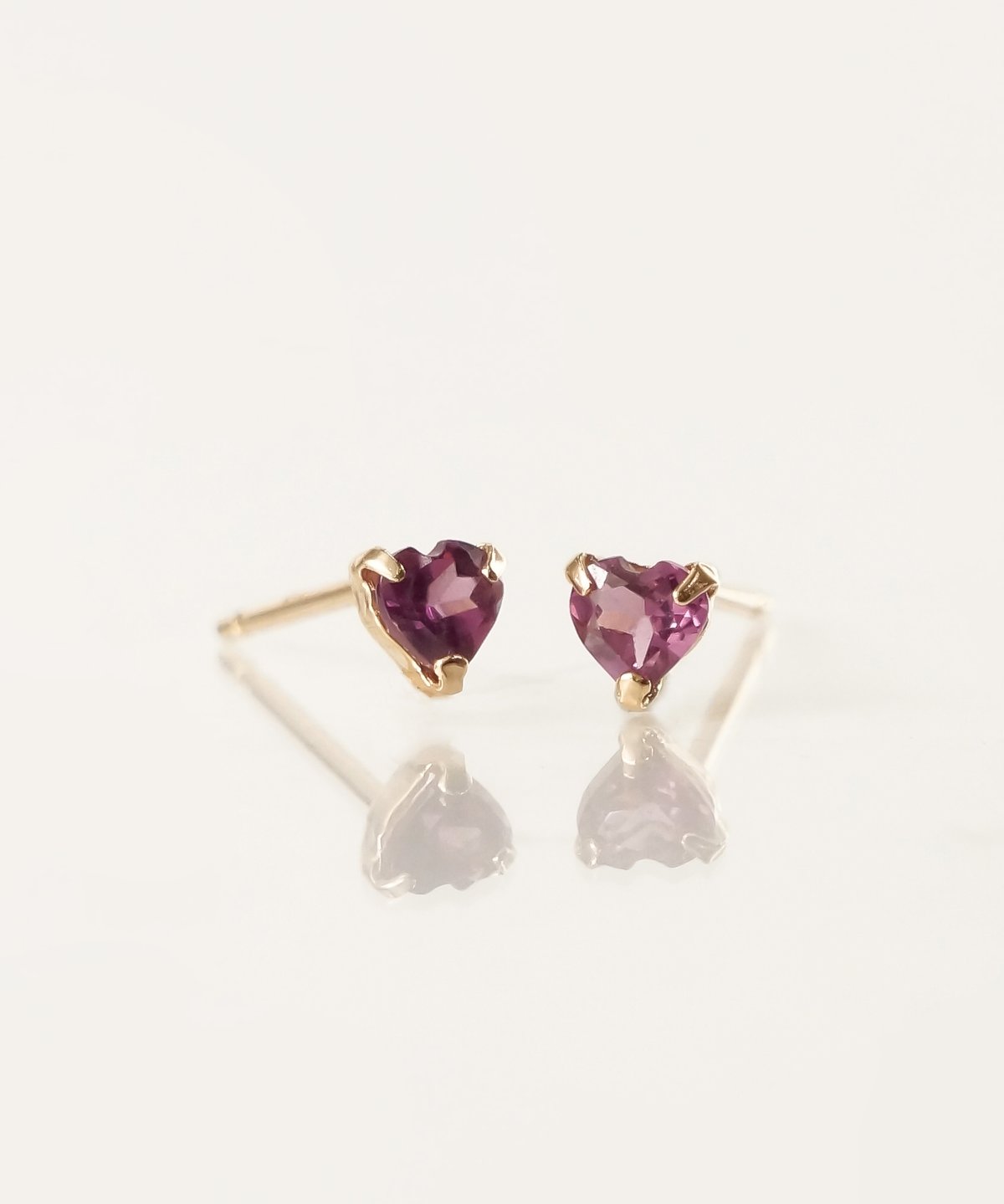 【匿名配送】スタージュエリーガール　K10 ガーネットハートピアス K10 ガーネット ピアス ハート 匿名配送】スタージュエリーガール K10