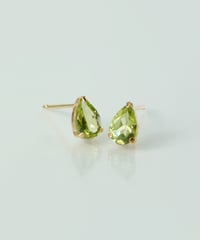 anq.】K10 ペアシェイプ ダイヤモンドパヴェピアス | KU-CROISSANT 公式