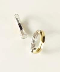 anq.】K10・ ホワイトパールOneStoneピアス | KU-CROISSANT 公式