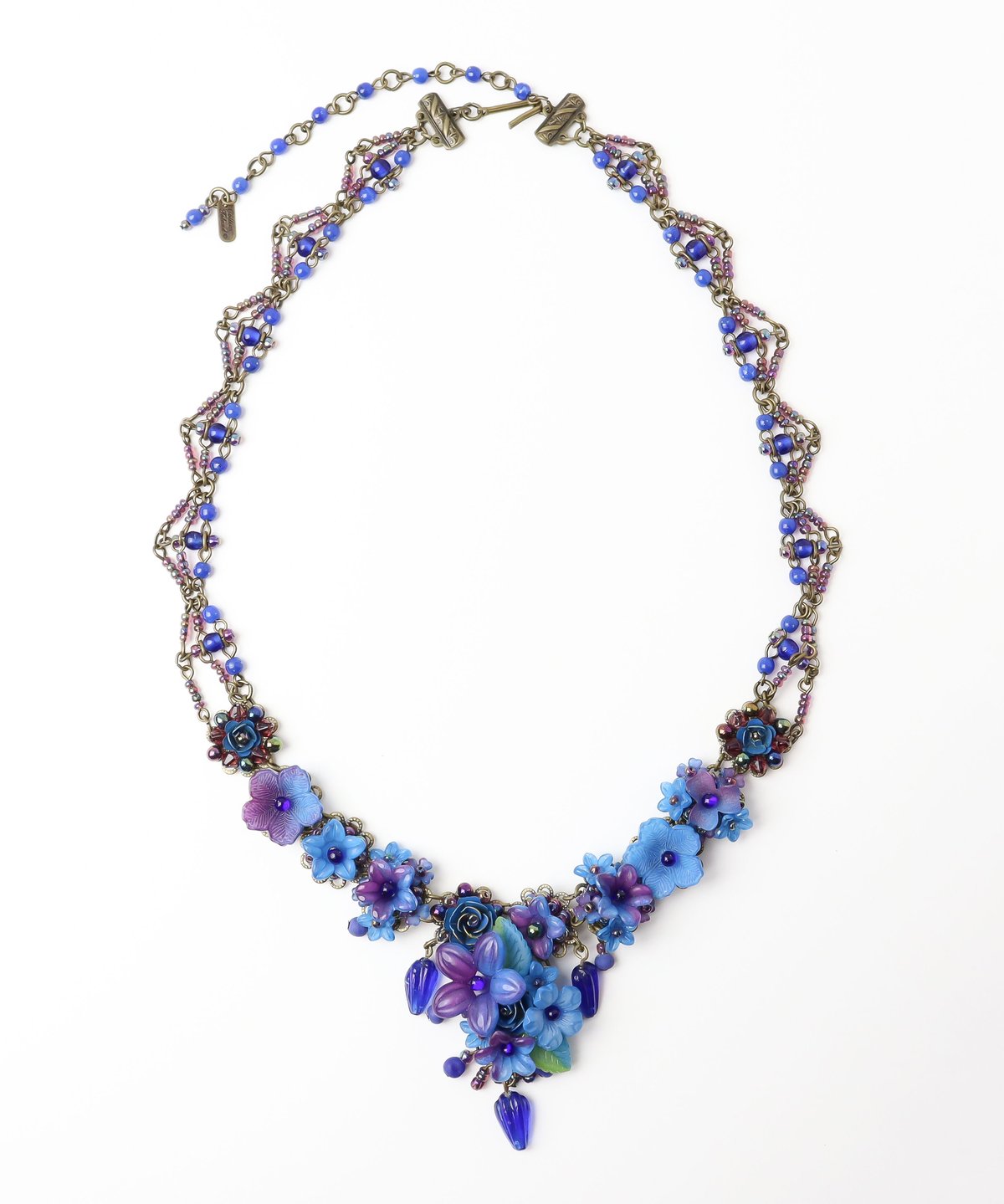美品　コリーントランド　豪華ネックレス　ハンドメイド　パープル　希少 美品 コリーントランド 豪華ネックレス ハンドメイド パープル