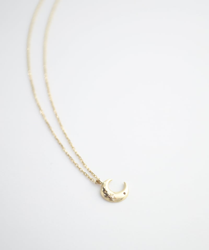 anq.】K10・彫り留めムーンネックレス | KU-CROISSANT 公式