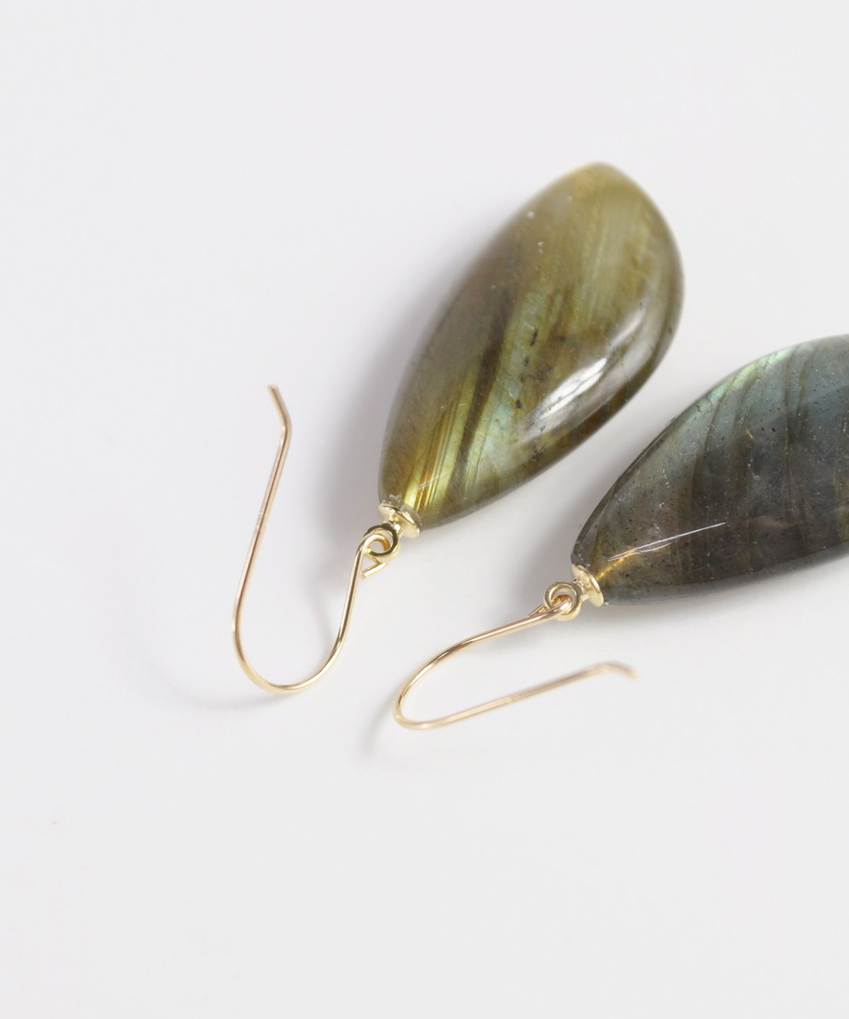 anq.】K10・Limited Stone ピアス ラブラドライト/ラピスラズリ