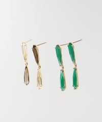 anq. スモーキークォーツピアス ONE SIZE anq.】スモーキークォーツ ピアス / イヤリング | KU-CROISSANT