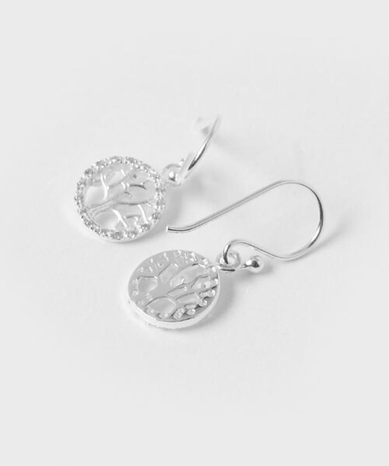 シルバー925 ピアス ツリーオブライフCZ | KU-CROISSANT 公式