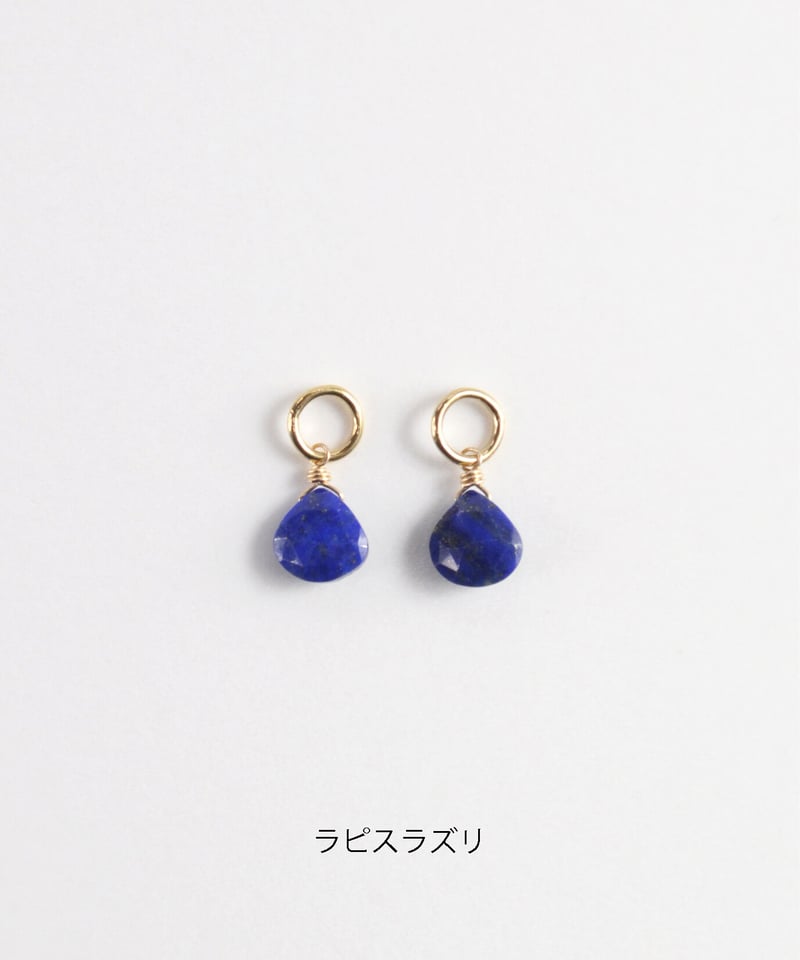 anq.】K10/K14GF 天然石チャーム(カン付き) ターコイズ anq.】K10/K14GF 天然石チャーム(カン付き) ターコイズ