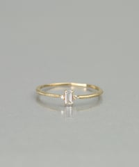 anq.】K10・花びらパール / ダイヤモンドピアス | KU-CROISSANT