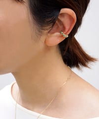 【未使用／新品】 「anq.」 K10 タヒチパール ダイヤモンド フックピアス anq.】K10・ダイヤモンド×パール フックピアス | KU-CROISSANT