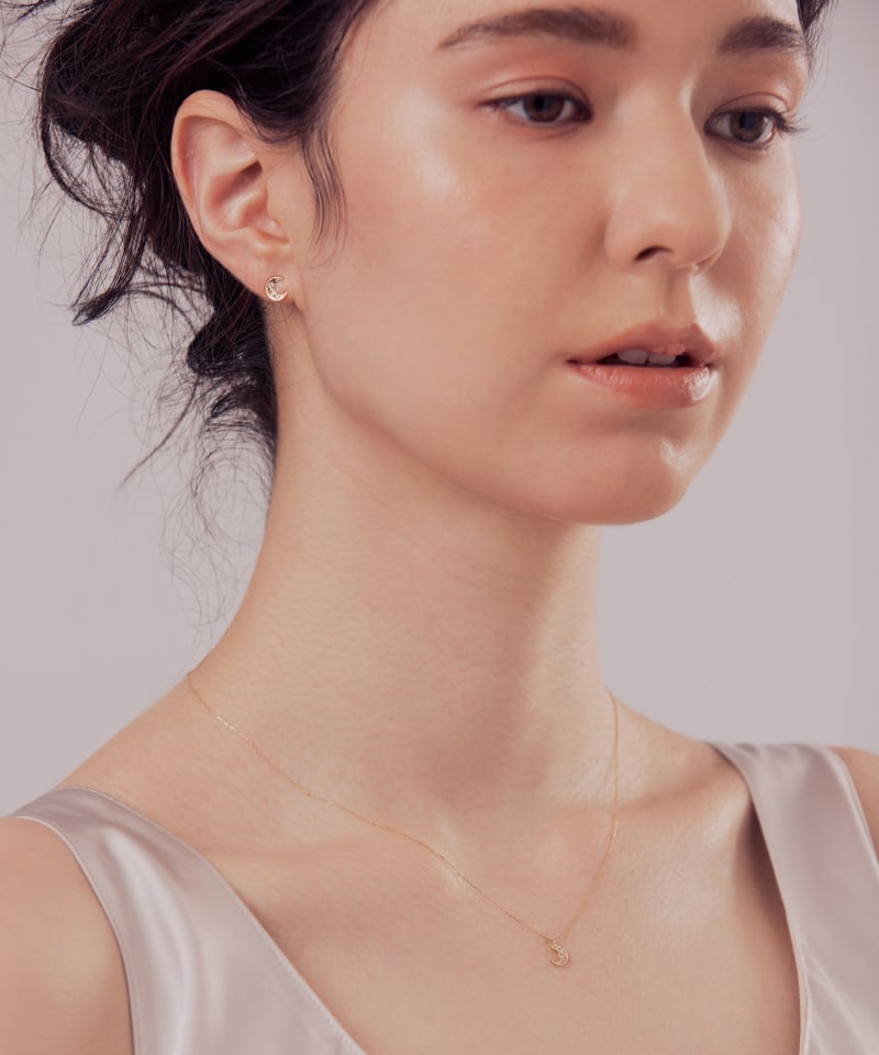 anq. チェーンネックレス　k10 イエローゴールド　アンク anq. ネックレス 「anq.」K10・ペタルチェーンネックレス