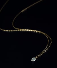 anq.】K18・レーザーホール 0.22ct ダイヤモンド アメリカンピアス