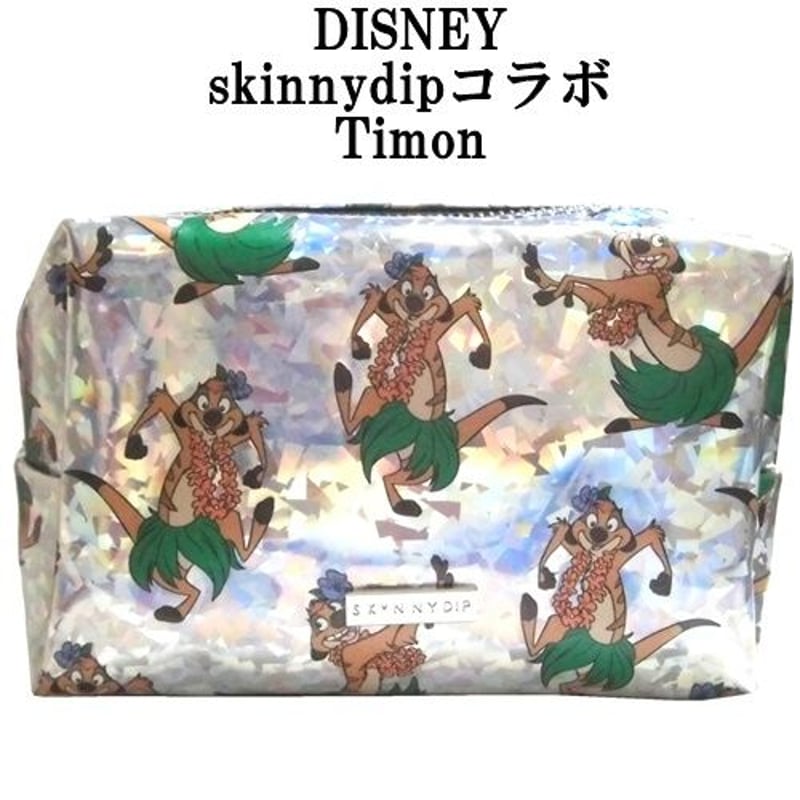 Disney ディズニー ティモン メイクバッグ skinnydipコラボ Disney ディズニー ティモン メイクアップバッグ skinnydip