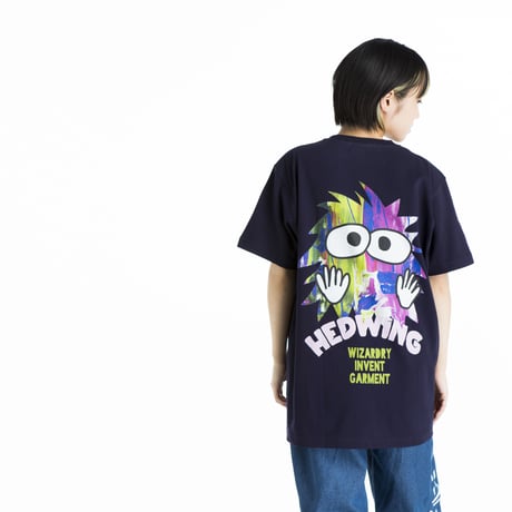 【HEDWiNG】Ｔシャツ "Pocket "MOJYAPON" T-Shirt" / NAVY