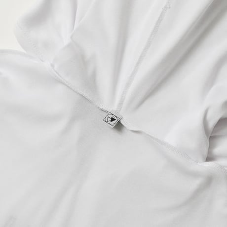 【SILLENT FROM ME】ロング丈パーカ "SHHH -Long Length Parka-" / WHITE