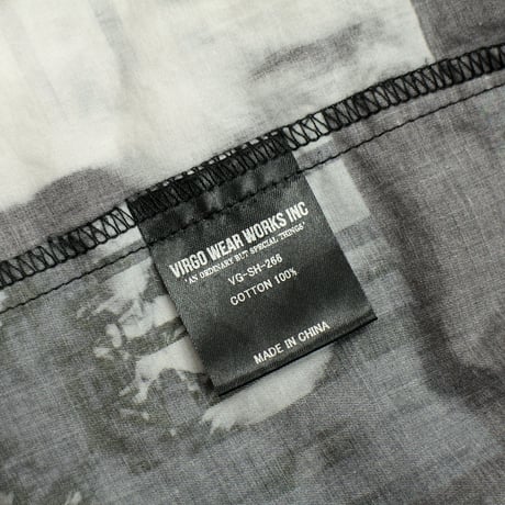 【USED】 VIRGOwearworks "Photogenic shirts" / BLACK SIZE4(XL)