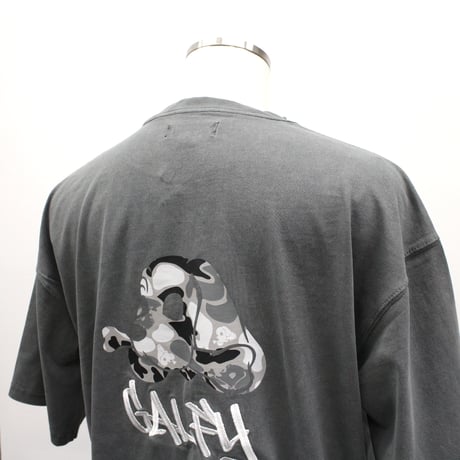 【GALFY】Tシャツ "ガルフィーカモボックスロゴ Tee" / BLACK