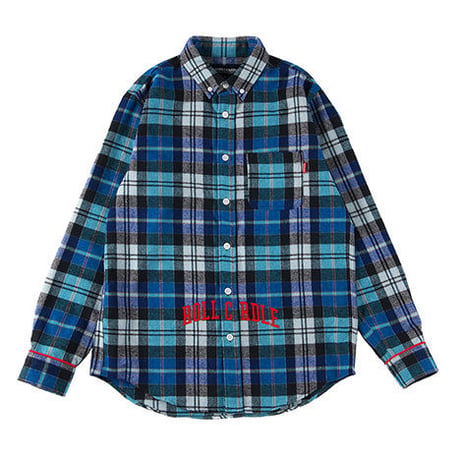 【ROLLING CRADLE】チェックシャツ "CHECK SHIRT" / BLUE