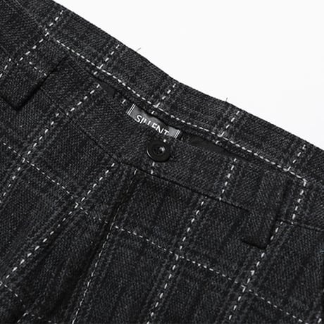 【SILLENT FROM ME】スラックス "KNOWLEDGE -Wool Slacks-" / BLACK