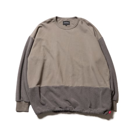 【VIRGOwearworks】スウェット "NEBULA HYBRID CREW SWT" / CHARCOAL