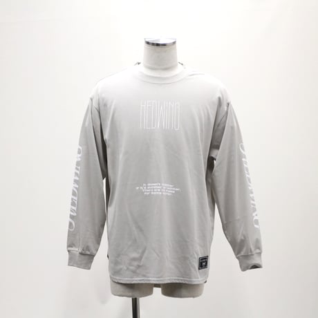 【HEDWiNG】ロンT "Smooth L/S T-shirt" / Graige