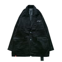 【HEDWiNG】ジャケット "Sign logo Big Corduroy jacket" / BLACK