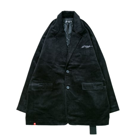 【HEDWiNG】ジャケット "Sign logo Big Corduroy jacket" / BLACK