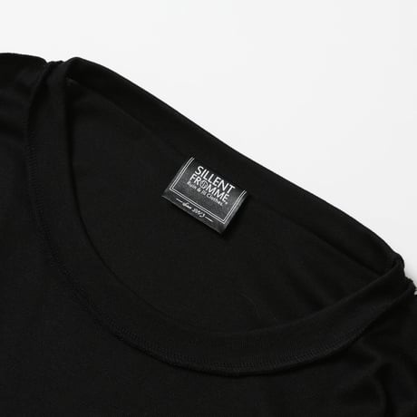 【SILLENT】カットソー "EVIDENCE -Plain Cutsew-" / BLACK