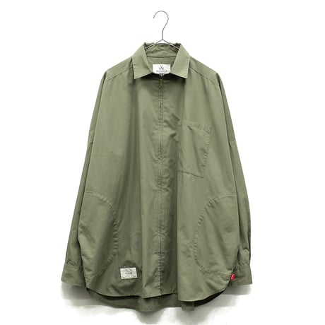 【USED】 VIRGOwearworks "ENVY ZIP SHIRT" / OD Size3(L)