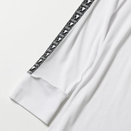 【SILLENT FROM ME】ロング丈カットソー "R.I.P -Long Length Cutsew-" / WHITE