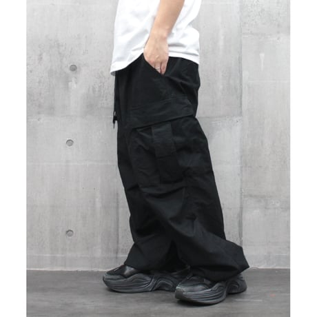 【VIRGOwearworks】カーゴパンツ "TANKER WIDE CARGO PANTS" / BLACK