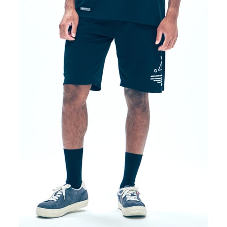 【VIRGOwearworks】ドライショーツ "Athletic shorts" / BLACK-WHITE
