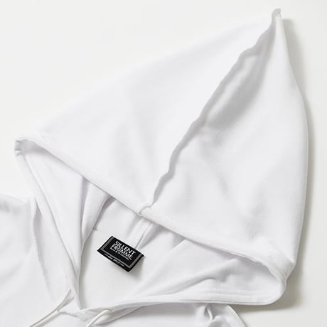 【SILLENT FROM ME】ロング丈パーカ "SHHH -Long Length Parka-" / WHITE