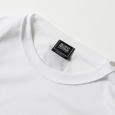 【SILLENT FROM ME】ロング丈カットソー "R.I.P -Long Length Cutsew-" / WHITE