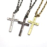 ZINC CROSS / SILVER,BLACK,BRASS