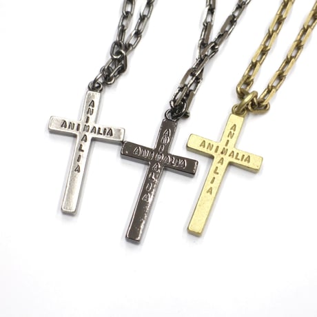 ZINC CROSS / SILVER,BLACK,BRASS