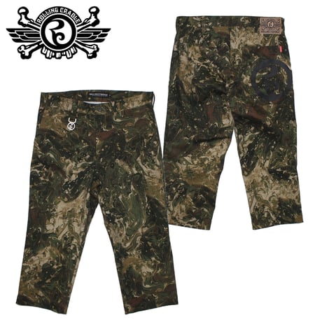 ROLLING CRADLE クロップドパンツ MARBLE WIDE CROPPED PANTS / CAMO