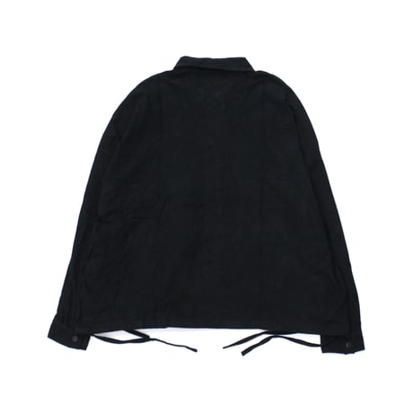 【VIRGOwearworks】ジャケット "Wide and loose shirts jacket" / BLACK