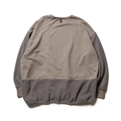 【VIRGOwearworks】スウェット "NEBULA HYBRID CREW SWT" / CHARCOAL