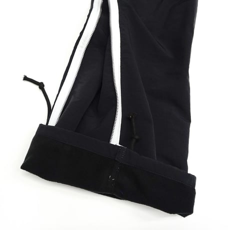【SLEEPING TABLET】パンツ "CRIME [ FLEECE LINING SIDE ZIP PANTS ]" / BLACK-WHITE