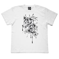 D,E Drip T-sh / WHITE