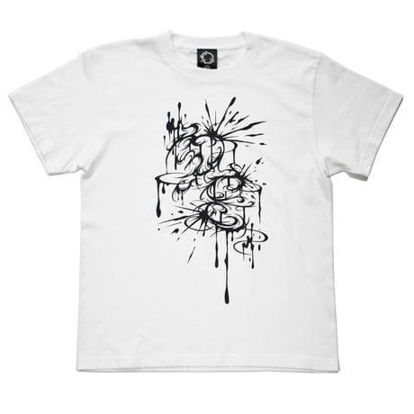 D,E Drip T-sh / WHITE