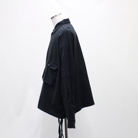 【VIRGOwearworks】ジャケット "Wide and loose shirts jacket" / BLACK