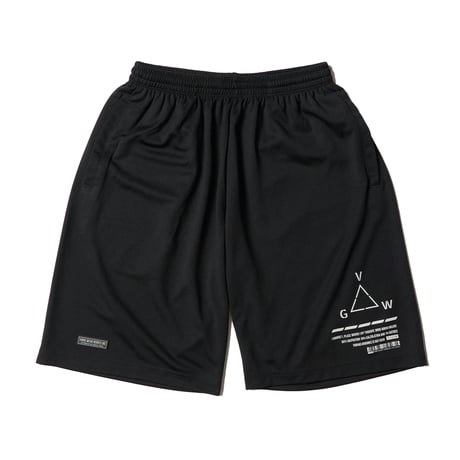 【VIRGOwearworks】ドライショーツ "Athletic shorts" / BLACK-WHITE