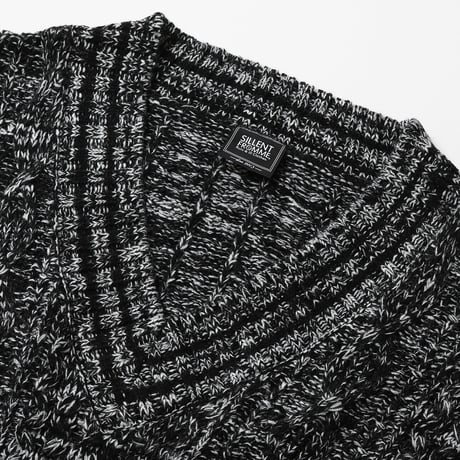【SILLENT】セーター "VEIN -Cable Knit Sweater-" / MIXED