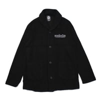 LOGO cardigan / BLACK