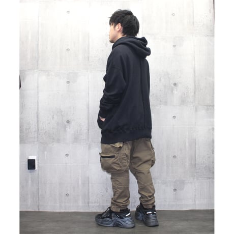 【VIRGOwearworks】パーカ "Organic sustainable collared hoodie" / BLACK