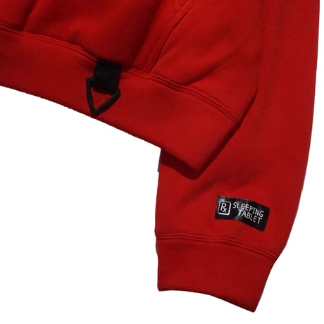 【SLEEPING TABLET】パーカ "SAD [ HOODED SWEAT ]" / RED