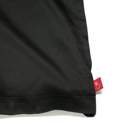【VIRGOwearworks】 ボーリングシャツ "LUXE BOWLING SATIN SHIRT" / BLACK